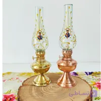 گردسوز طرح شاه عباسی مسی و برنجی فتیله دار قابل استفاده یک عددی