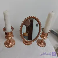 آینه و شمعدان مسی در مس نمونه زنجان
