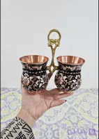 جا قاشقی دو قلو تمام مس گلبرگ نانو شده تراش