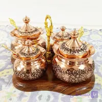 پاسماوری جا ادویه مسی گلبرگ مدل 4 تایی