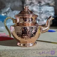 قوری زعفران دم کن مسی چکشی نانو
