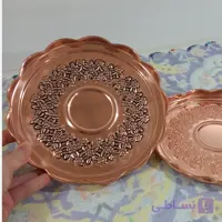 پیش دستی شش تایی تمام مس مسی بسیار شیک و جدیدمدل رز مس قلم نانو شده