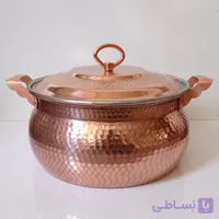 قابمله مسی طرح شکمی سایز ۴ قطر ۲۵ هشت نفره
