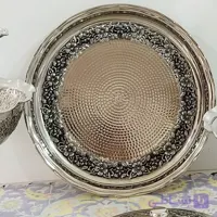 سینی مسی3تایی کروم گلبرگ نانو تمام مس زنجان بسیار ضخیم
