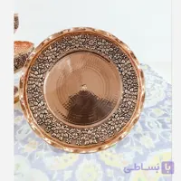 شیرینی خوری مسی گلبرگ زیبا چکشی و گلبرگ نانو