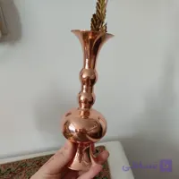 گلدان تمام مس ارتفاع20 نانو شده رنگ ثابت
