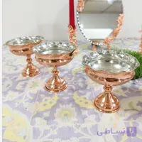6 عدد جا هفت سین مسی دست ساز با بهترین ورق نانو شده