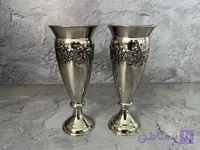 گلدان مسی گلبرگ ارتفاع ۱۸ سانت