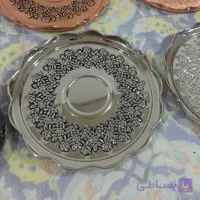 پیش دستی شش تایی رز مس کروم شده نانو قلم کاری کار اعلا