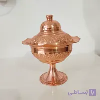 شکلات خوری مسی ریزگل برجسته نانو درب دار