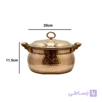 قابمله مسی طرح شکمی سایز ۲ قطر ۲۰ چهار نفره