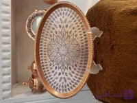سینی مسی بیضی سایز 6 اندازه 36×23