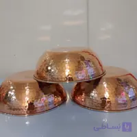 کاسه آبگوشت شش تایی مسی دست ساز چکشی