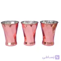 لیوان مسی زنجان مدل پیچی (3تایی)کار جدید و شیک مسی
