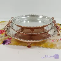 دیس مسی دسته پایه دار زنجان مناسب پلو سالاد و ...
