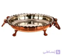 سینی سه پایه گوشواره دار سایز یک قطر 25 سانت