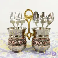 جاقاشقی مسی ابکاری شده و تراش شده با دست زنجان