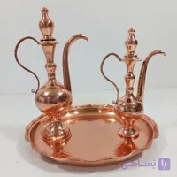 گلاب پاش تمام مسی در دار زنجان رنگ ثابت طرح دار سایز متوسط