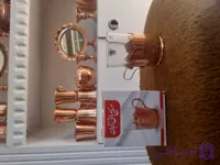 انگاره مسی و لیوان گالش دار مسی