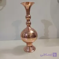 گلدان تمام مس با برند فضلی ارتفاع25سانت نانو شده رنگ ثابت