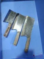 ساطور استیل فولاد زنجان ضد زنگ دسته چوب تیغه 3 میل
