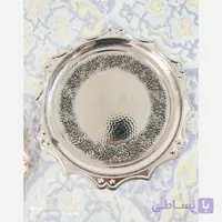سینی کروم خورشیدی گلبرگ تمام مس نانو شده کار فوق العاده اعلا با قطر34