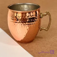 ماگ چکشی دسته برنجی سایز ۱ قطر ۷.۵ ارتفاع ۹