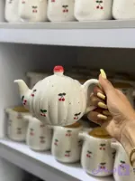 قوری سرامیکی آلبالو تپل