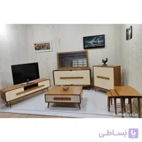 ست آینه کنسول میز تی وی . جلو مبلی و جاکفشی کفشی هایگلاس مدل هرمس  iw20