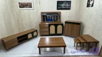 ست آینه کنسول میز تی وی . جلو مبلی و جاکفشی کفشی هایگلاس مدل حصیری المیرا iw92