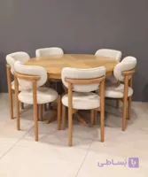 میزناهارخوری چوبی ۶ نفره شرکتی مدل نوبل