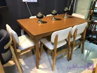 میز ناهارخوری چوبی پرومکس ۶ نفره