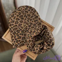 ست کلاه و گردنی پلنگی 2217