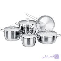 سرویس قابلمه استیل  ۹ پارچه کرک ماز