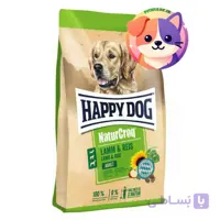 غذای خشک سگ بالغ هپی داگ نیچرکراک طعم بره و برنج 15 کیلوگرم | Happy Dog NaturCroq Adult Lamb & Rice