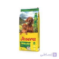 غذای خشک سگ Josera Mother & Puppy با طعم سالمون و برنج، مخصوص توله‌ها و سگ‌های باردار و شیرده