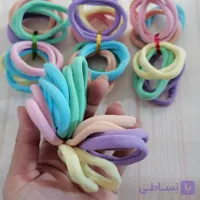 کش مو رنگی... باکیفیت و کشسانی عالی بسته های 12 عددی 6 رنگ متفاوت