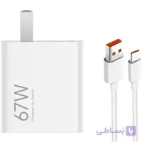 شارژر و کابل اصلی 67 وات شیائومی