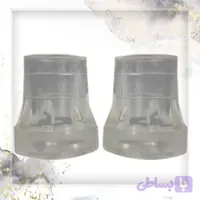 لاستیک ته عصا ساده رنگ سفید شفاف