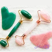 ماساژور صورت سنگ اصلی جید رولر و سنگ گواشا Relax