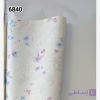 کاغذ دیواری ماشروم طرح پروانه بنفش و مکمل کد 6840 پس کرایه