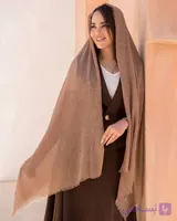 شال نخی مدل آناهیتا نسکافه‌ای