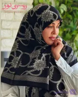 روسری مجلسی حریر خامه دوزی ترک کد 3