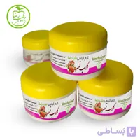 کرم گلاب قمصر طب رضا | آب‌رسان قوی و شفاف‌کننده صورت | لیفتینگ فوری