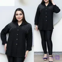 شومیز کریشه زنانه سنگدوزی شده