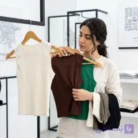 تاپ کراپ حلقه‌ای کبریتی زنانه – دخترانه