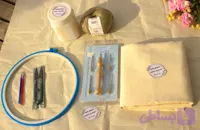پک کامل سوزن دسته چوبی (پرو) پنگوئن (با چسب 400گرمی )