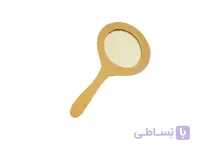 آینه دسته دار چوبی