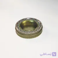 قوطی فلزی زعفران قطر 12 ارتفاع 2 (25 گرم سرگل)