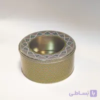 قوطی فلزی زعفران قطر 23 ارتفاع 10 (500 گرم سرگل)